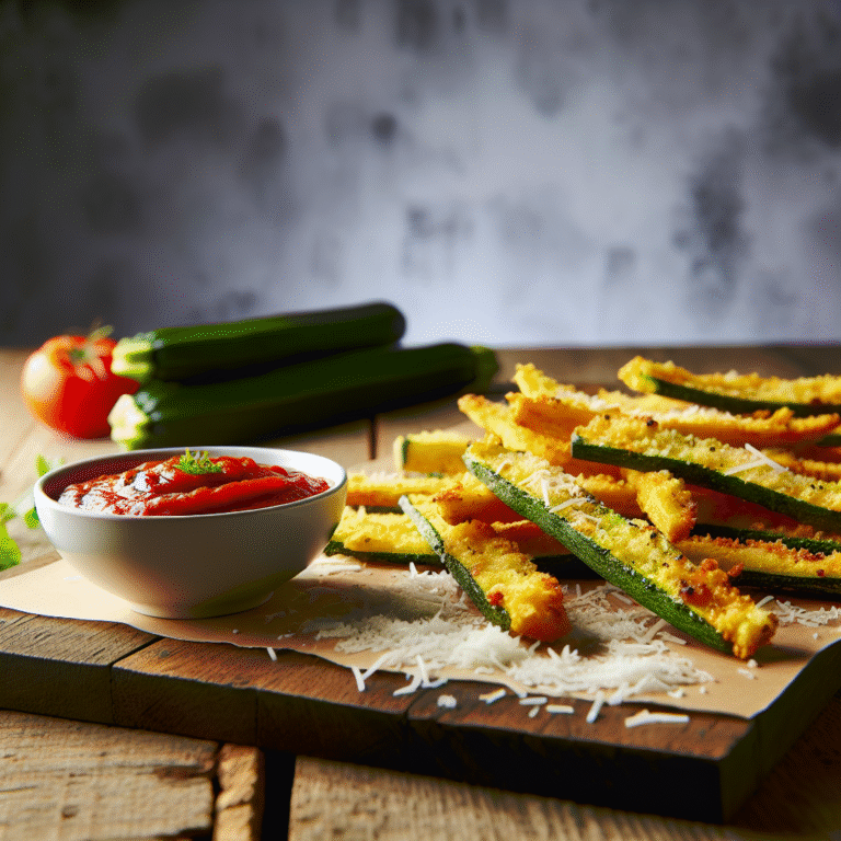 Crispy Baked Parmesan Zucchini Fries
