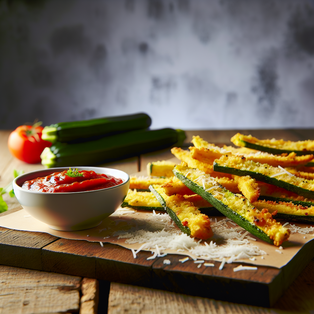 Crispy Baked Parmesan Zucchini Fries