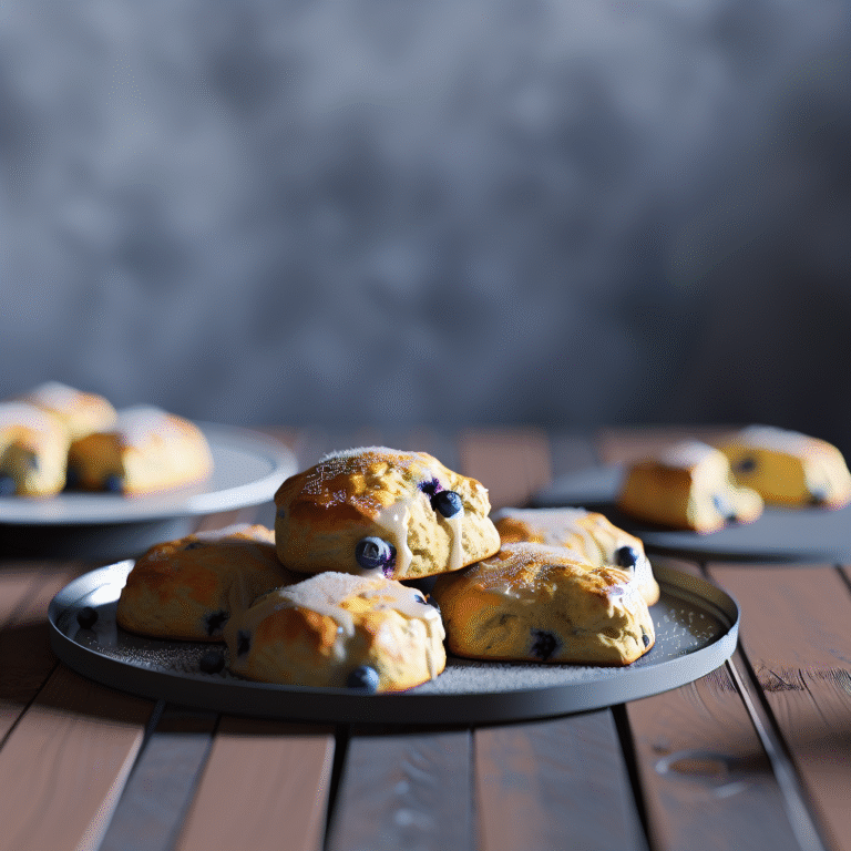 Zesty Blueberry Lemon Scones