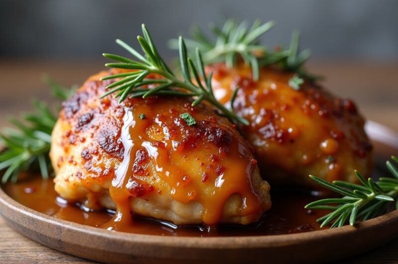 Apple Butter Chicken Thighs
