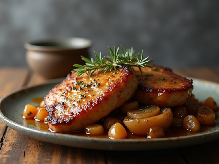 Apple Cider Braised Pork Chops
