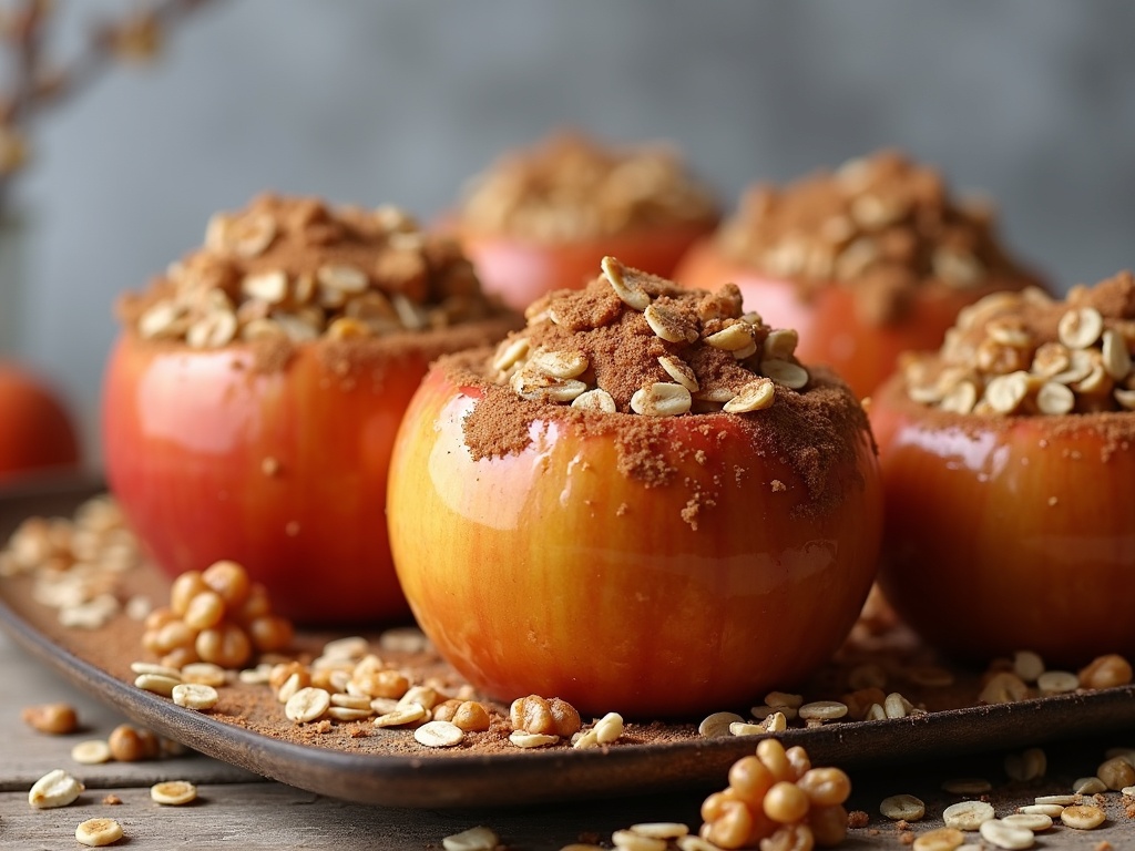 Cinnamon Oat Baked Apples