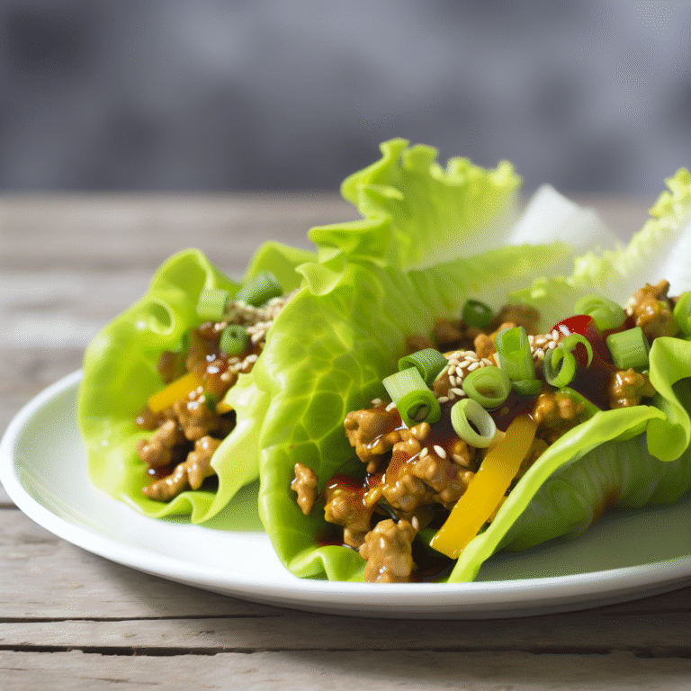 Easy Teriyaki Chicken Lettuce Wraps