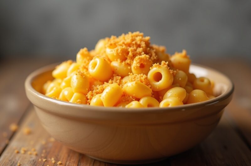 Creamy Orange Mac and Cheese with Cheddar