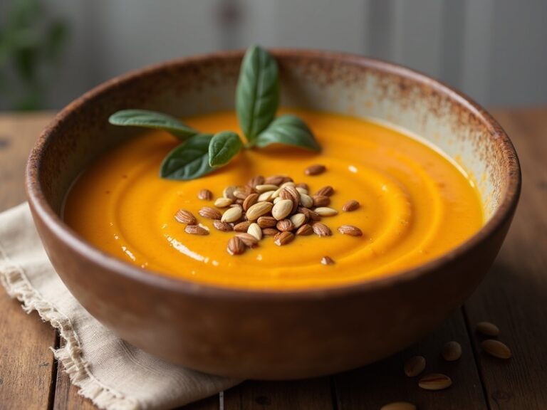 Creamy Pumpkin Soup with Sage