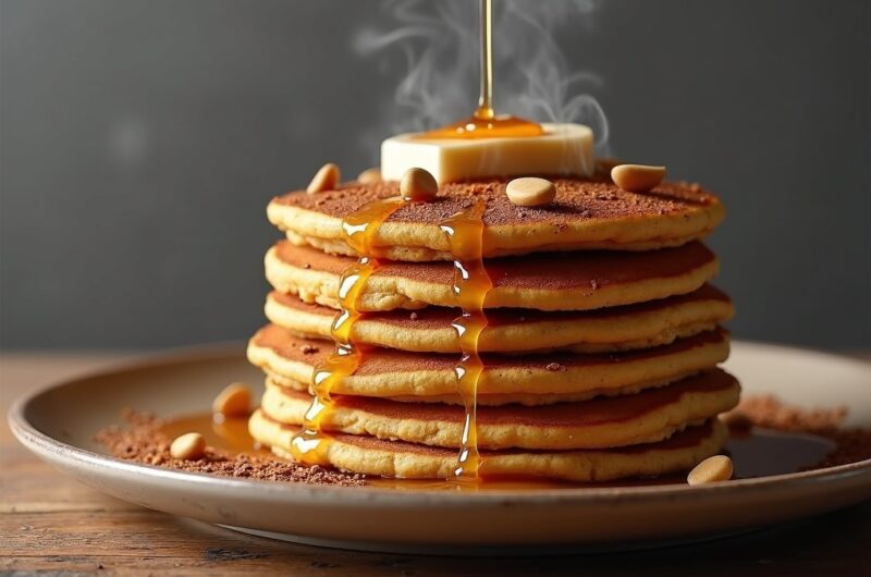 Fluffy Pumpkin Spice Pancakes