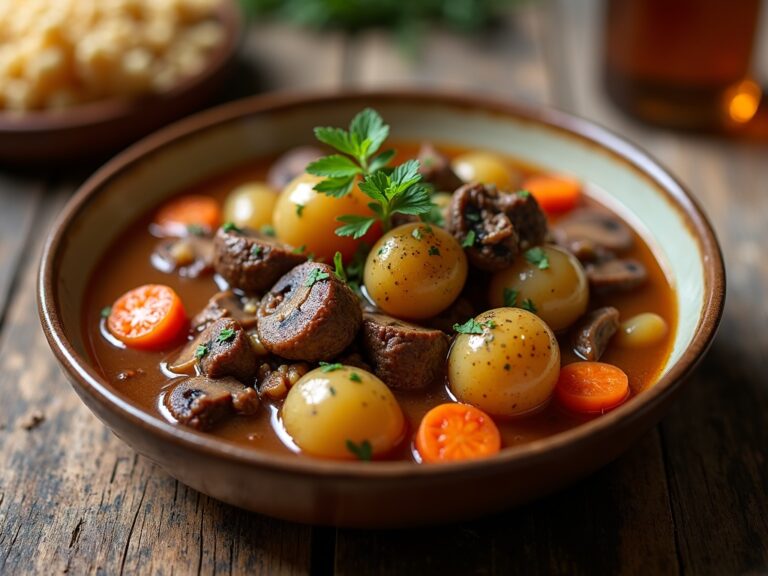 Hearty Beef and Mushroom Stew