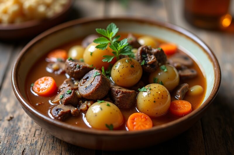 Hearty Beef and Mushroom Stew