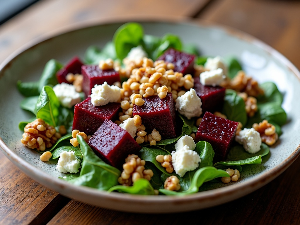 Nutrient-Packed Roasted Beet and Goat Cheese Salad