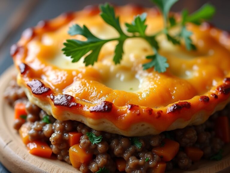 Savory Shepherd's Pie with Sweet Potato Topping
