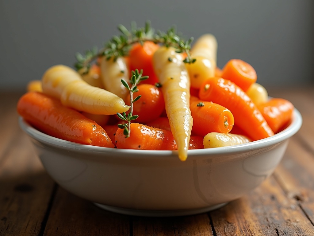 Sweet Maple Glazed Carrots and Parsnips